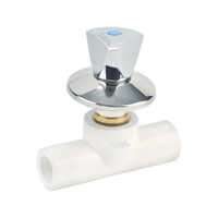 CPVC Concealed Valve - High-Quality CPVC Material, Standard Size, Classic White Color | Reliable Manual Operation, Ideal for Industrial Water Control