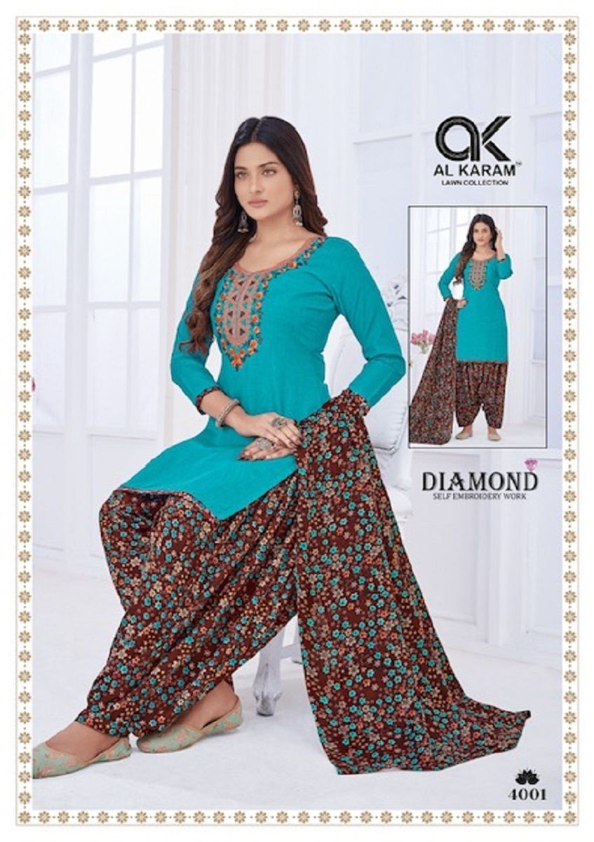 Al Karam Diamond Vol 4 Dress Material