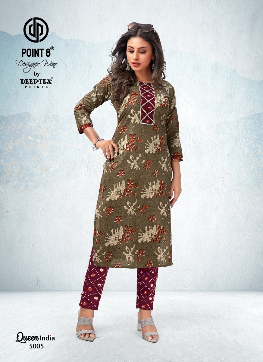 Deeptex Queen India Vol-5  Kurti With Pant