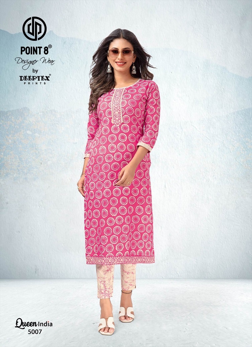 Deeptex Queen India Vol-5  Kurti With Pant