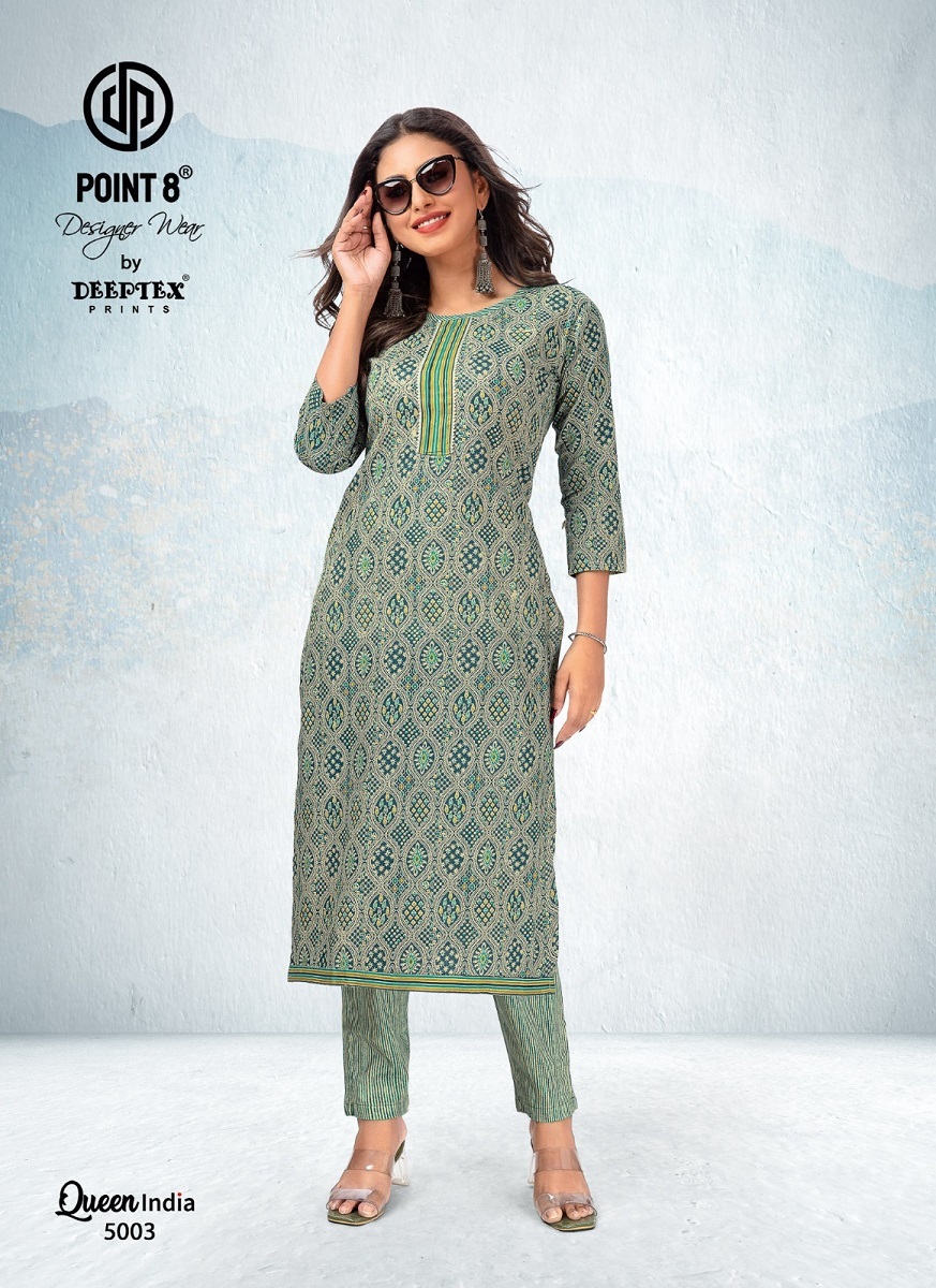 Deeptex Queen India Vol-5  Kurti With Pant