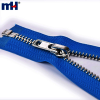 8 inch Aluminum Zipper Metal Zipper with Blue Tape Separating Heavy Zipper wholesale Zipper Factory