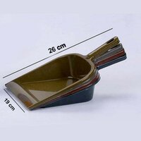 DURABLE LIGHTWEIGHT MULTI SURFACE PLASTIC DUSTPAN WITH HANDLE