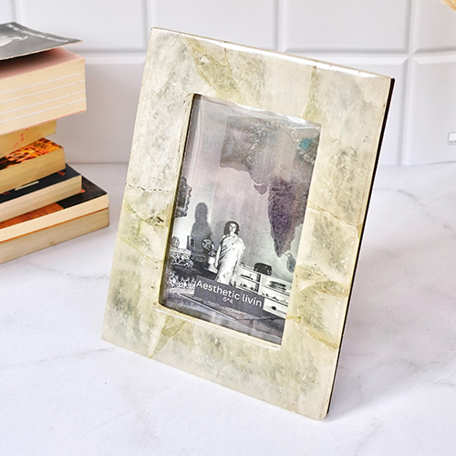 White Quartz Photo Frames