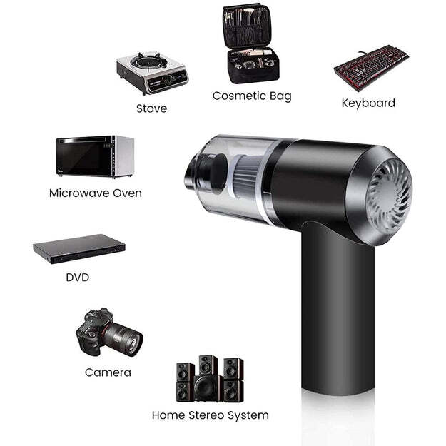 VACUUM CLEANER DUST COLLECTION 2 IN 1 CAR VACUUM CLEANER 120W HIGH-POWER HANDHELD WIRELESS VACUUM CLEANER HOME CAR DUAL-USE