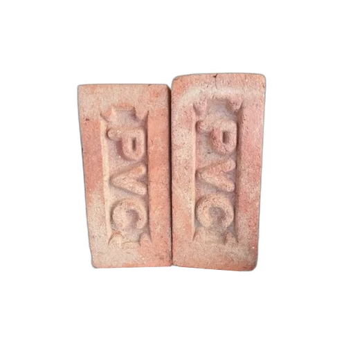 PVC Construction Clay Brick - Clay Material, 9 in x 4 in x 3 in Size, Rich Red Color | High Strength, Durable, Rectangular Shape