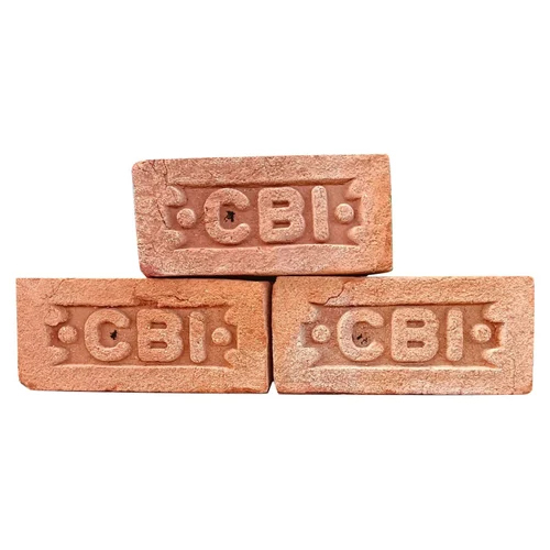 9x4x3 inch CBI Red Bricks - Clay Material, Rectangular Shape, Red Color | High Strength, Lightweight, Versatile for Indoor & Outdoor Use