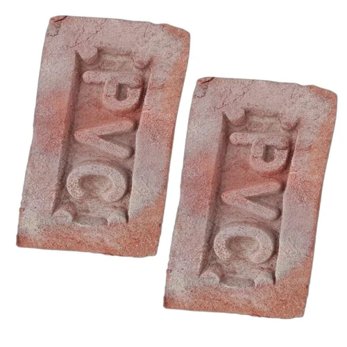 9x4x3 inch PVC Red Bricks - Clay Material, Rectangular Shape, Vibrant Red Color | High Strength, Perfect for All Projects
