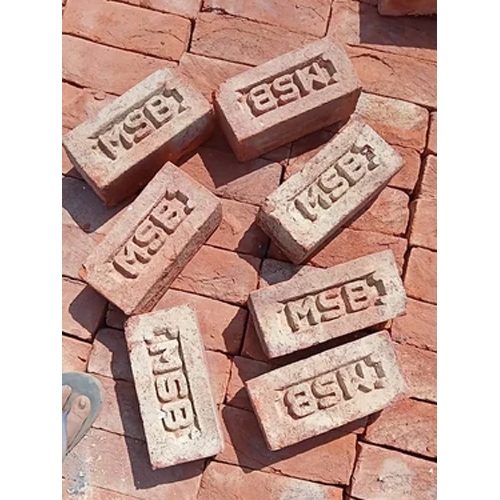 9x4x3 inch Msb Red Bricks - Clay Material, 9 in x 4 in x 3 in Dimensions, Eye-Catching Red Color | High Strength, Durable, Rectangular Shape