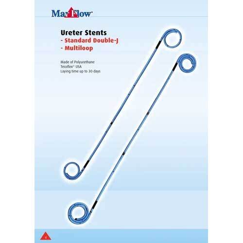 Double J Stent - Polyurethane Material, Gray Color | Medical Application for Hospitals