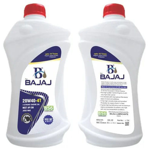 Bajaj 4T Engine Oil Application: Industrial