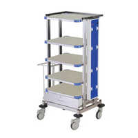 Medical Equipment Trolley - Stainless Steel & Aluminum, Adjustable Height, Durable, Eco-friendly Design, Non-foldable, Available In Various Sizes