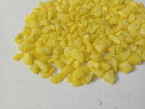 Metallic color coating lemon yellow chips and aggregate for decoration used landscaping