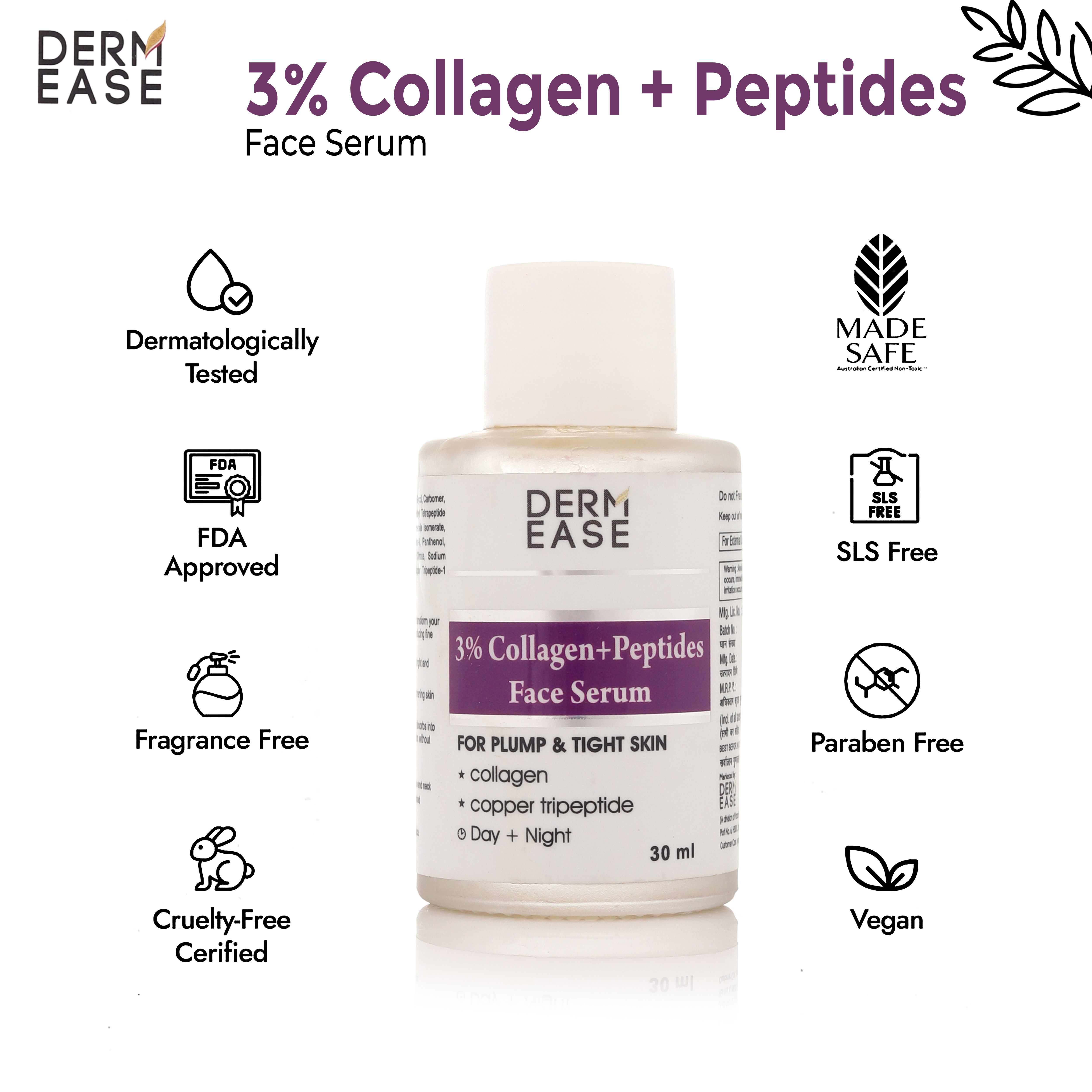 3% Collagen Plus  Peptide Face Serum - Feature: Pigmentation Remover