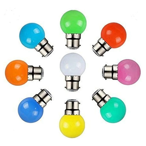 Multicoloured 0.5W Base B22 Led Night Zero Watt Bulb