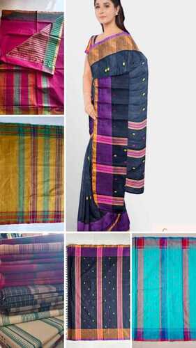 Handloom Cotton Saree - Occasion: Daily Wear