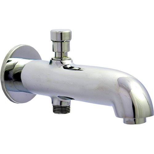 Button Spout With Wall Flange