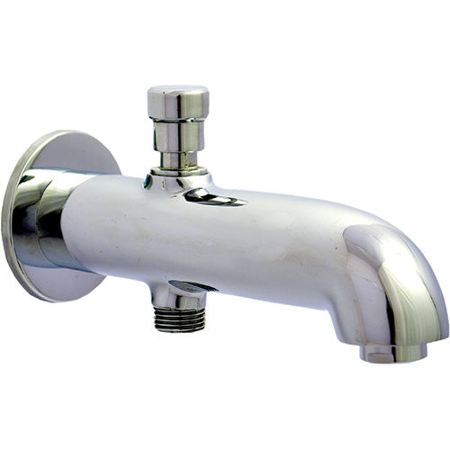 Chrome Plating Color Button Spout With Wall Flange