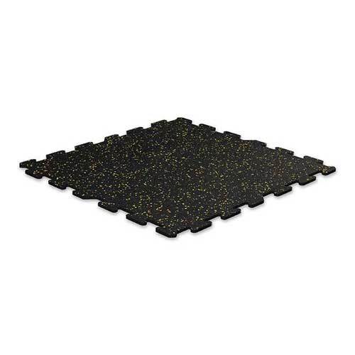 Black Sports Rubber Flooring