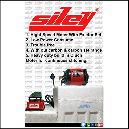 Sewing Machine Siley Speed Moter With Exletor Set