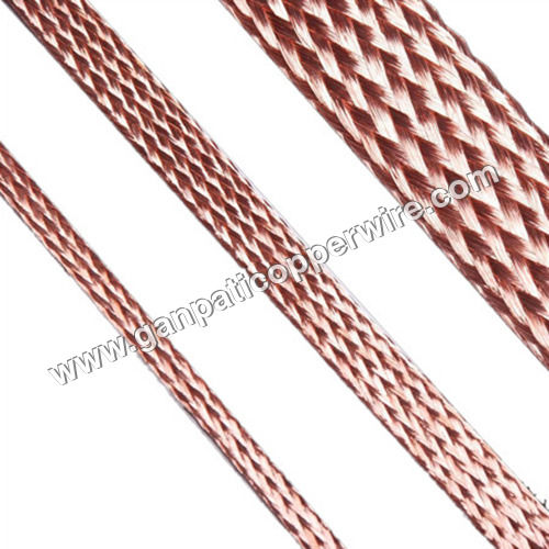 Brown Industrial Flat Braided Copper Wire