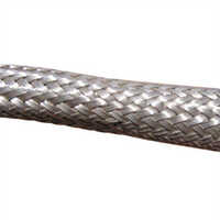 Round Braided Earthing Wires - Copper, Various Sizes Available, Silver Color | Electric Grounding, High Resilience To Vibrations And Stress