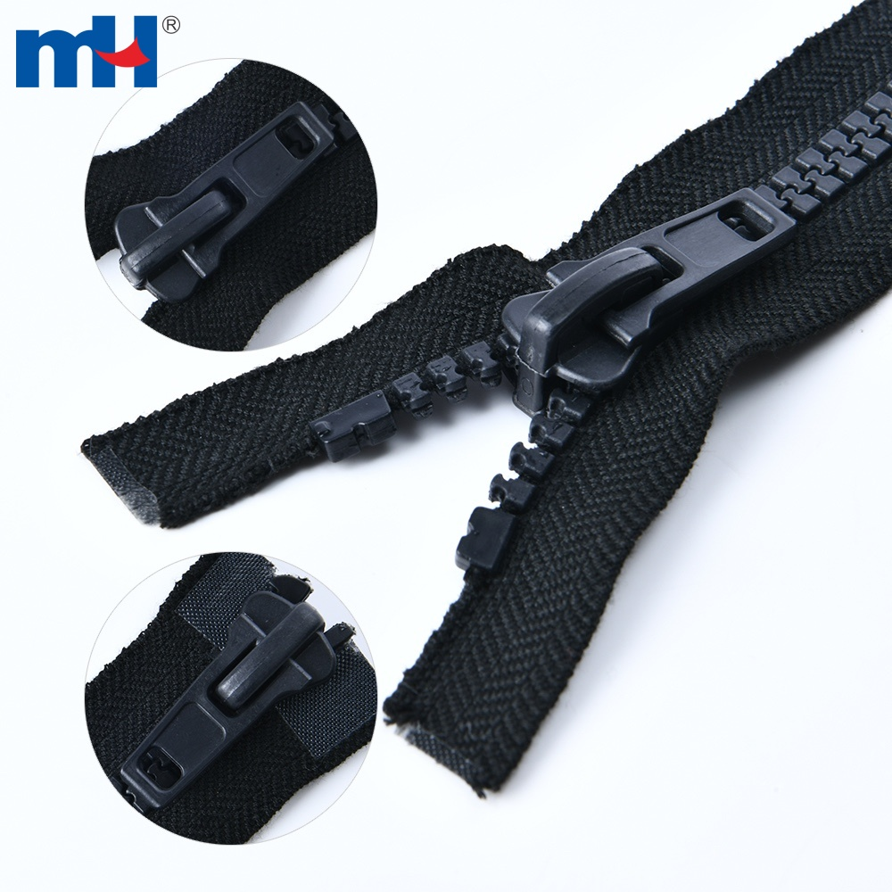 Plastic Zipper Fireproof Zipper Fire-retardant Aramid Zipper 5 inch Flame Retardant with Two-Way Slider