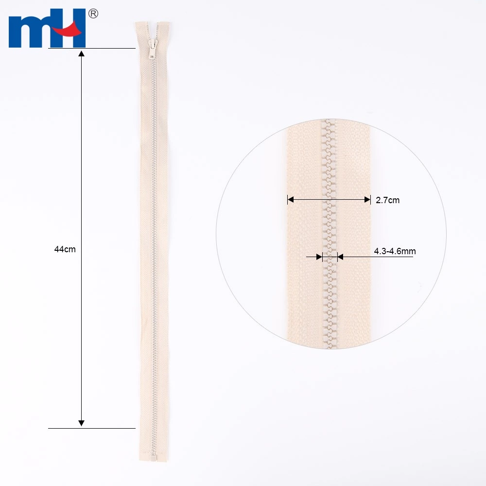 Resin Zipper 3 inch Resin Zipper with Colored Tape Separating Zipper Open-End Zipper