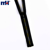 5 inch Plastic Zipper Colorful Teeth Coil Zipper Open End Plastic Zipper with Decorative Puller