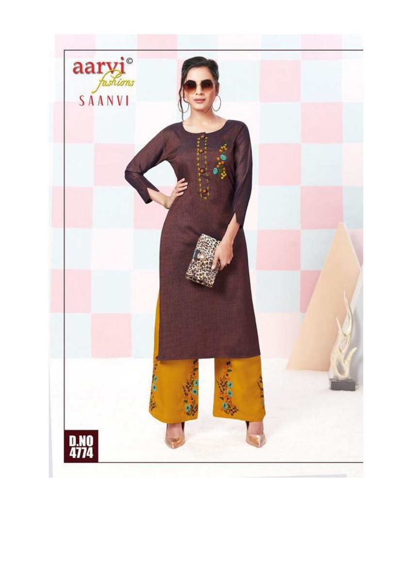 Aarvi Saanvi Vol-1  Kurti With Plazo