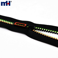 Plastic Zipper with Multicolor Teeth 5 inch Coil Zipper with Decorative Puller Zipper Factory Wholesale