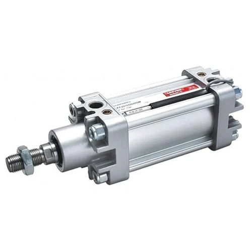 Silver Industrial Pneumatics Cylinder