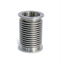 SS Corrugated Bellow Hose - Metal Construction, 1-5 Inch Size Range, Sleek Silver Color | Flexible Industrial Solution for Fluids and Gases