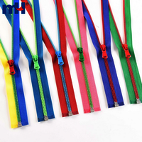 Reinforced Plastic Zipper 5 Inch Resin Zipper Colorful Zipper With Multicolor Teeth And Zipper Slider - Application: Ideal For Children Clothing