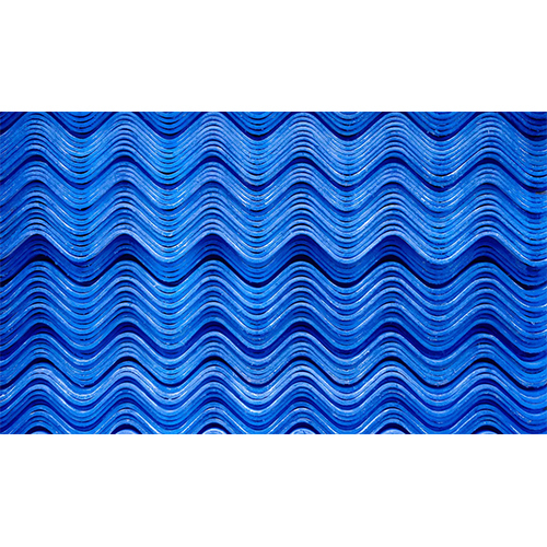 EVEREST Blue Cement Roofing Sheets - Asbestos Fiber/Cement, 1.5 to 12 ft Length, Corrugated Pattern, 1.05 mm Width, 6 mm Thickness | Versatile Shape Options