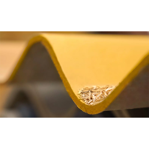 EVEREST Yellow Cement Roofing Sheets - Asbestos Fiber/Cement, 1.05 Meter Width, 6mm Thickness, Light Grey Color | Corrugated Pattern, Fixed Size, Normal Heat Transfer Coefficient