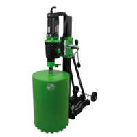 Diamond Core Drilling Machine - Steel, 35 Kg, 620 Mm Stroke, 230v/3000w , Powerful 3,000 W Motor, Electronic Soft Start, Integrated Spirit Level