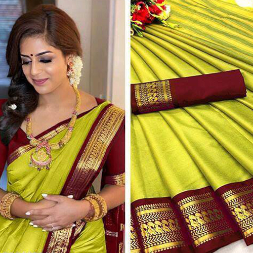 Pure Mercerised Cotton Silk Saree
