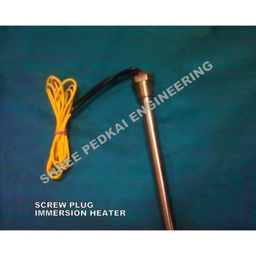 Screw Plug Immersion Heater - Color: Brown