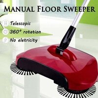 SWEEPER FLOOR DUST CLEANING MOP BROOM WITH DUSTPAN 360 ROTARY