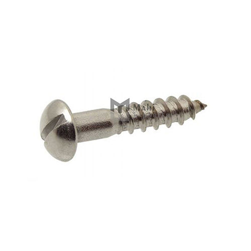 11102 Slotted Raised Countersunk Head Wood Screw Stainless Steel