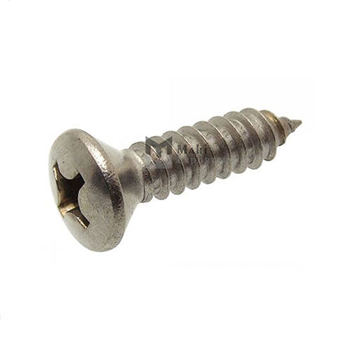 12261 Phillips Cross Recessed Raised Countersunk Head  Self Tapping Screw - Stainless Steel