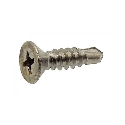 12321 Self Drilling Screw Countersunk Head Phillips Recess - Stainless Steel