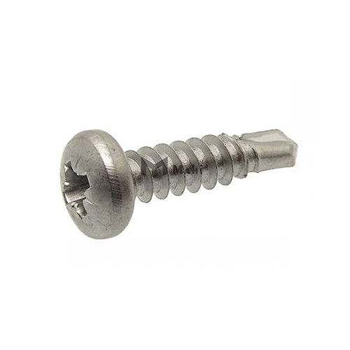 12361 Self Drilling Screw Pan Head  Pozidriv Recess - Stainless Steel