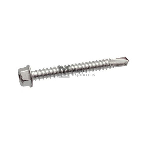 12411 Hexagon Head With Flange Self-Drilling Screw Point 3- Steel And Stainless Steel