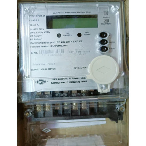 Transparent Hpl 3 Phase 40 Amps Bidirectional Solar Net Meter