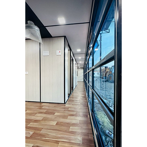 ACP And Glass Portable Office Cabin