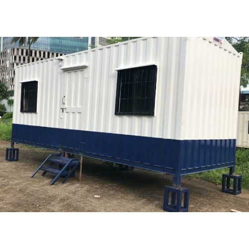 White Portable Security Guard Cabin