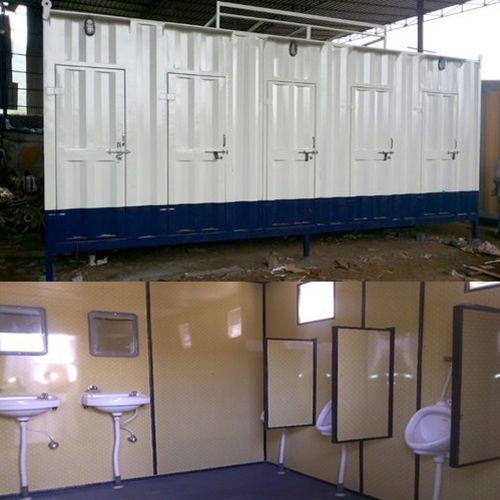 White Movable Toilet Cabin