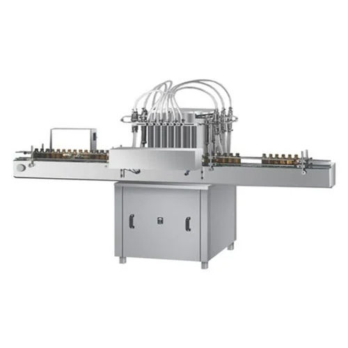 Silver Fully Automatic Volumetric Liquid Filling Machine